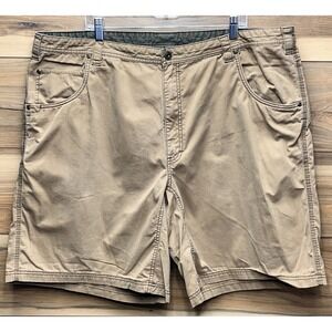Cabela's Shorts Men's 46 Brown Cotton 5 Pockets Casual High Rise Classic Zip Fly